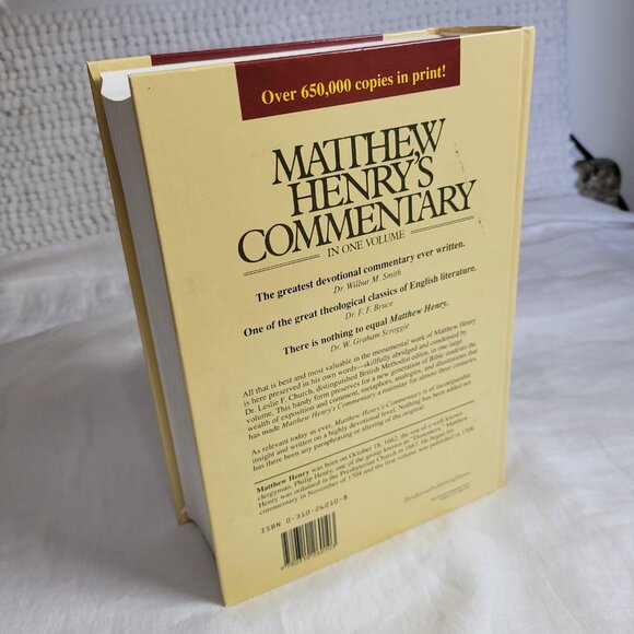 Matthew Henry's Commentary On The Whole Bible In One Volume 1961 HC book EUC - Picture 3 of 9